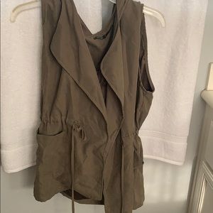 Olive green vest